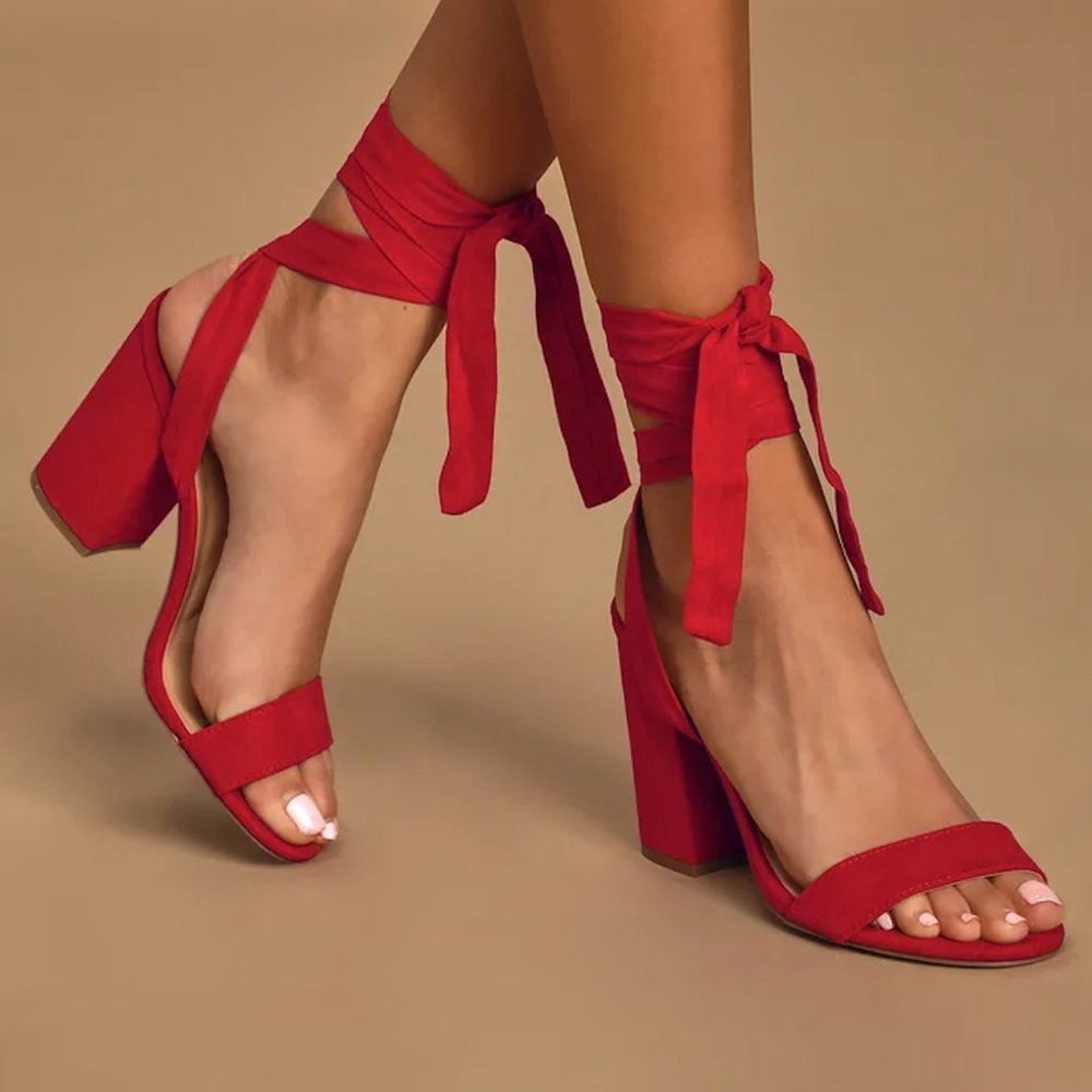 red heels size 5 Lulus